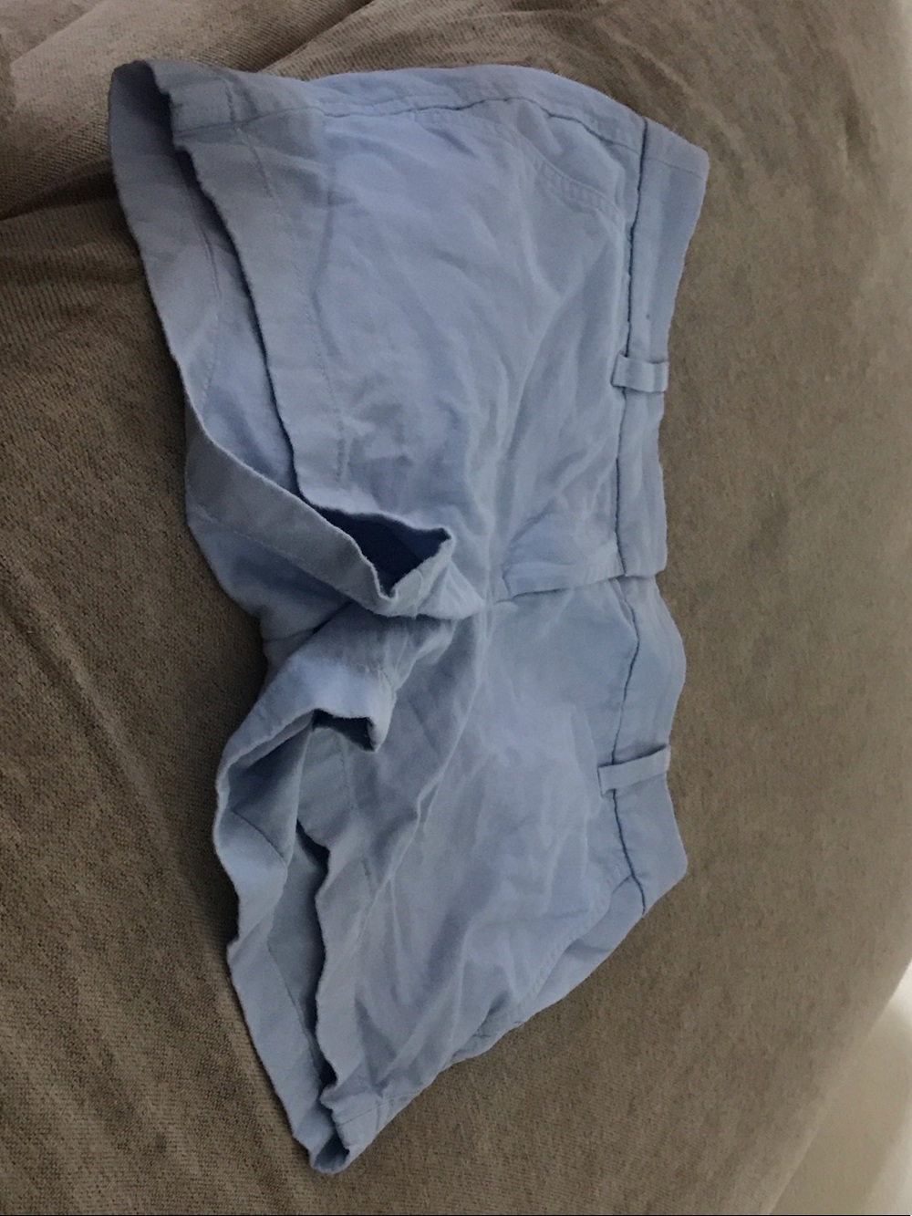 J. Crew Pale Blue Casual Shorts with White Waistband